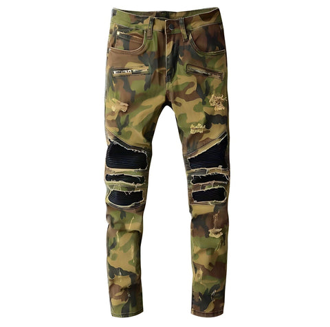 The G.I. v2 Distressed Camouflage Jeans