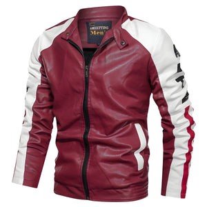 The Zane Faux Leather Biker Jacket - Multiple Colors 0 WM Studios Red S 