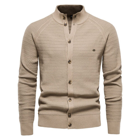 The Reuben Slim Fit Knitted Pullover Cardigan - Multiple Colors
