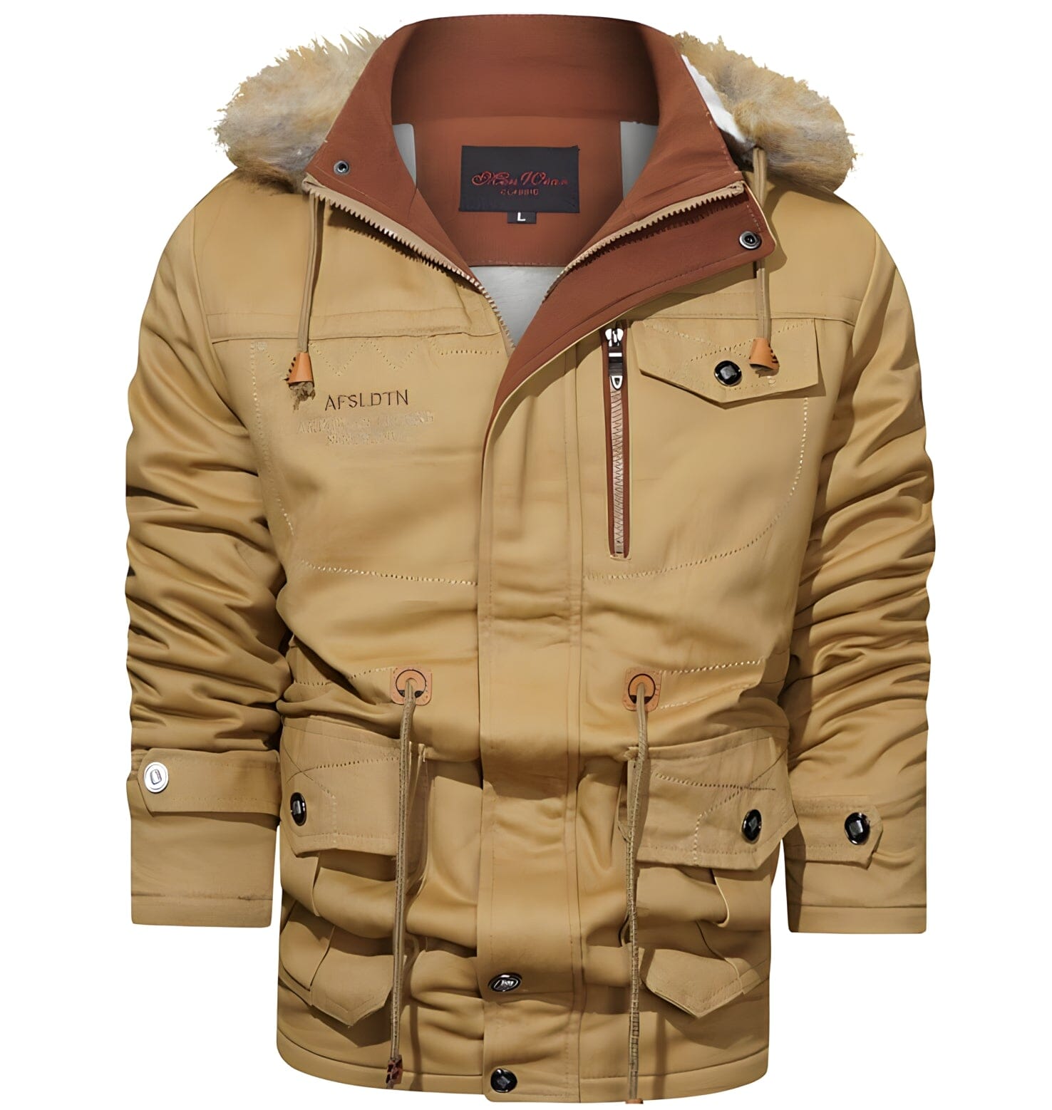The Elevation Hooded Winter Jacket - Multiple Colors 0 WM Studios Khaki XS 