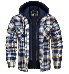 The Griffin Hooded Winter Flannel - Multiple Colors 0 WM Studios Yellow S 