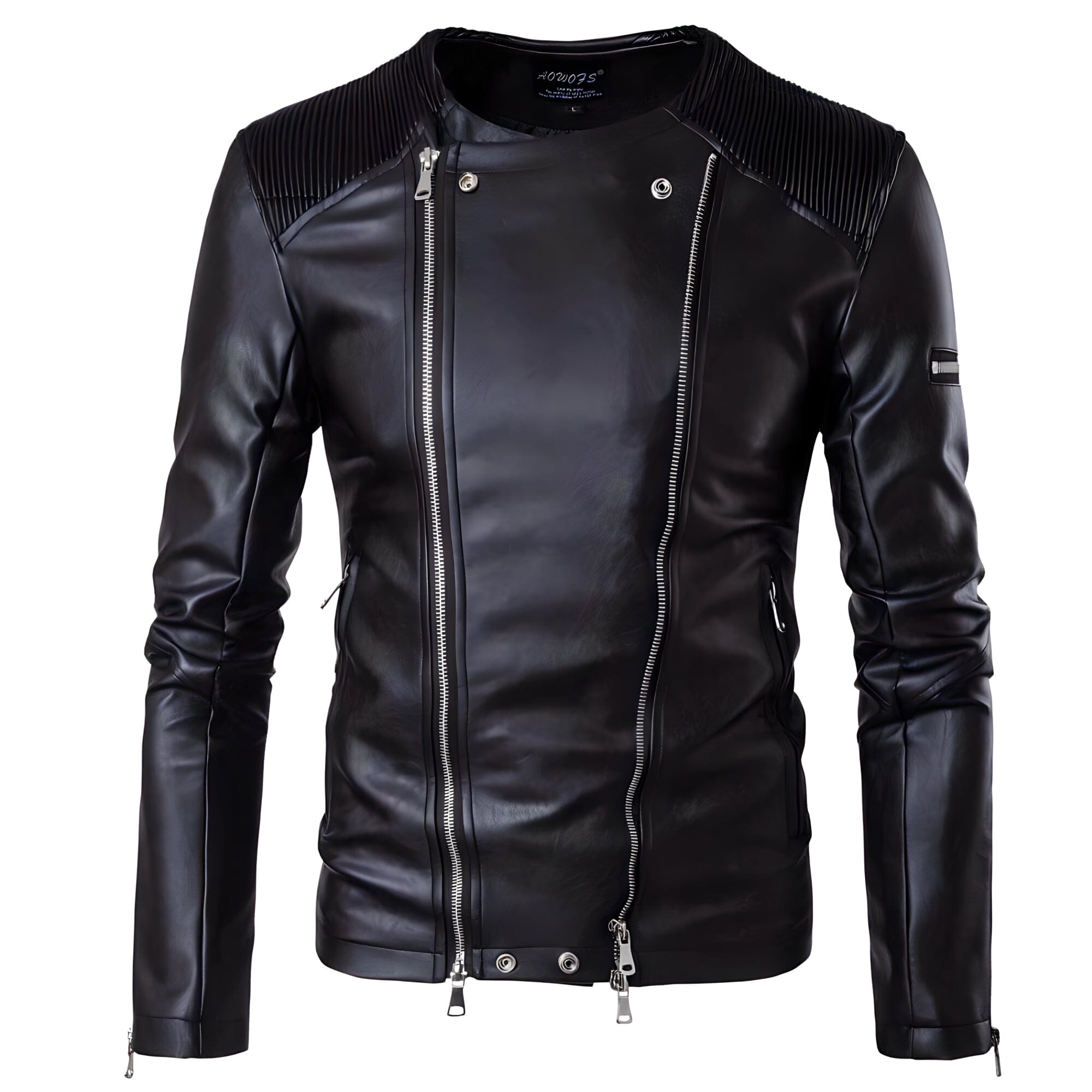 The Torino Faux Leather Moto Biker Jacket schinteon Official Store XXS 