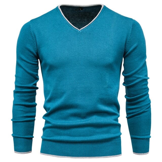 The Sterling V-neck Slim Fit Pullover Sweater - Multiple Colors