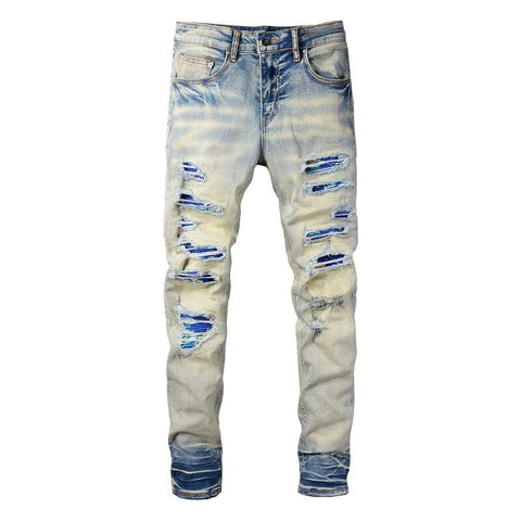The Landshark Distressed Denim Jeans Well Worn 28 